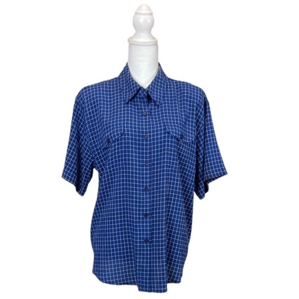 Women’s Joanna‎ Plus Short Sleeve Button Up Top